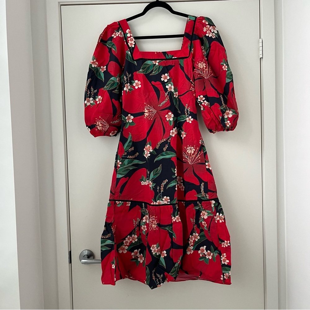 NWT Farm Rio x Anthropologie Jamila Midi Dress XS - Picture 7 of 16